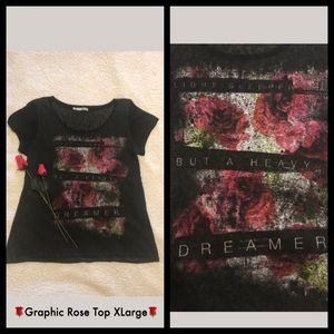 🌹Maurice’s Graphic Rose Tee 🌹